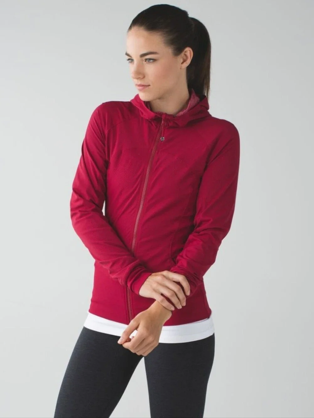 Lululemon In Flux Jacket Reversible Cranberry Size 4
